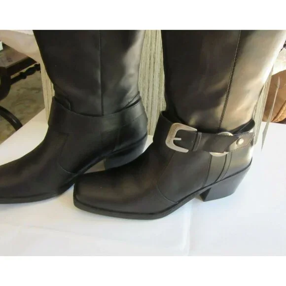 New in Box, Woman's, Milwaukee Motorcycle Delaney Leather Boots in Size 9.5 - Picture 2 of 6